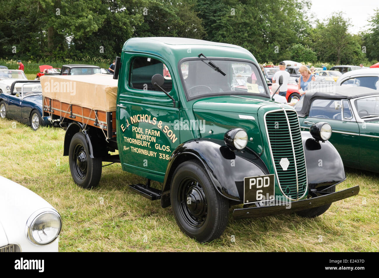The 2014 Classic car show on the Meadow at Berkeley Castle Berkeley