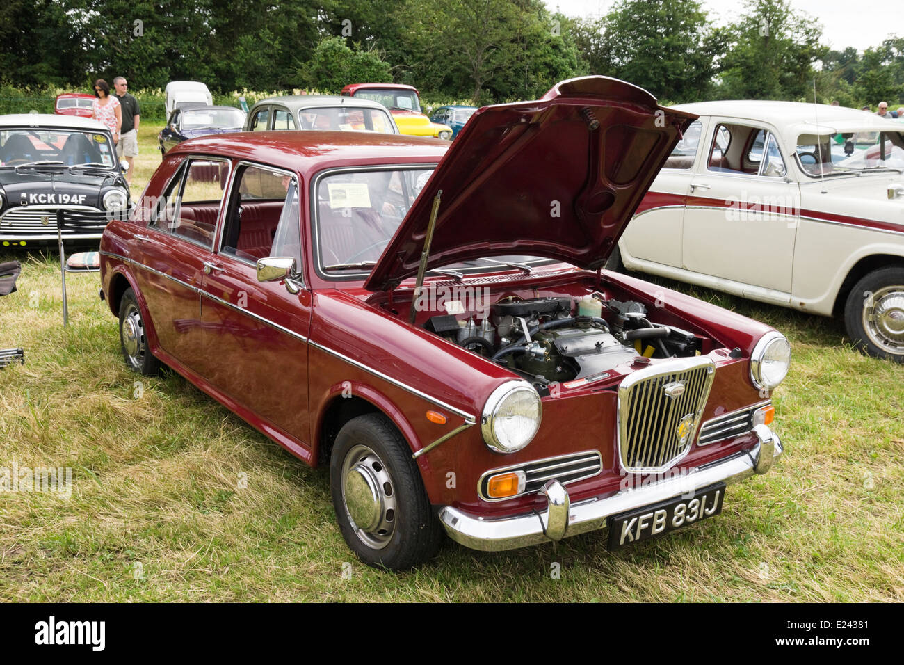 The 2014 Classic car show on the Meadow at Berkeley Castle Berkeley