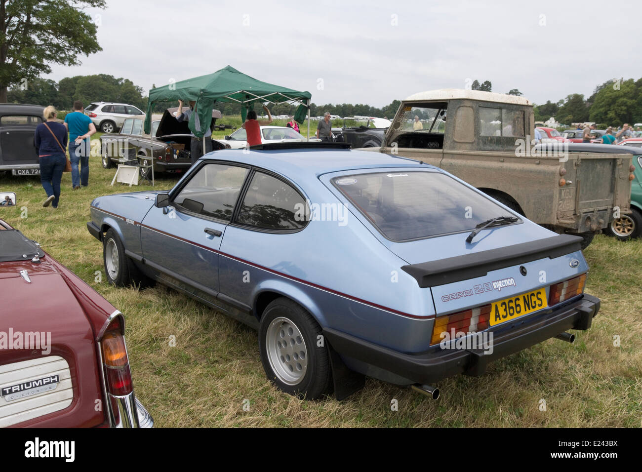The 2014 Classic car show on the Meadow at Berkeley Castle Berkeley