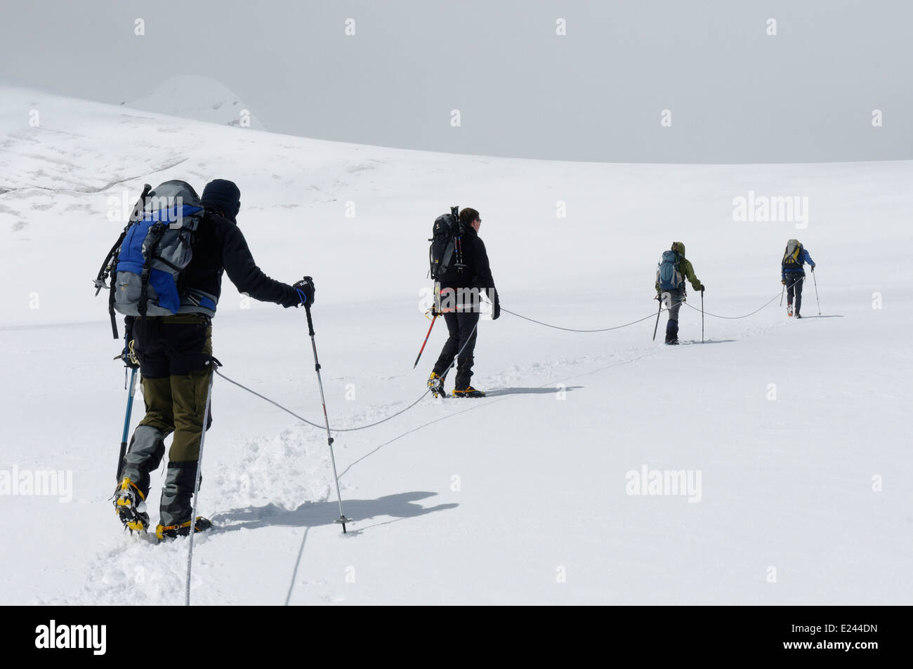 Roped team hi-res stock photography and images - Alamy