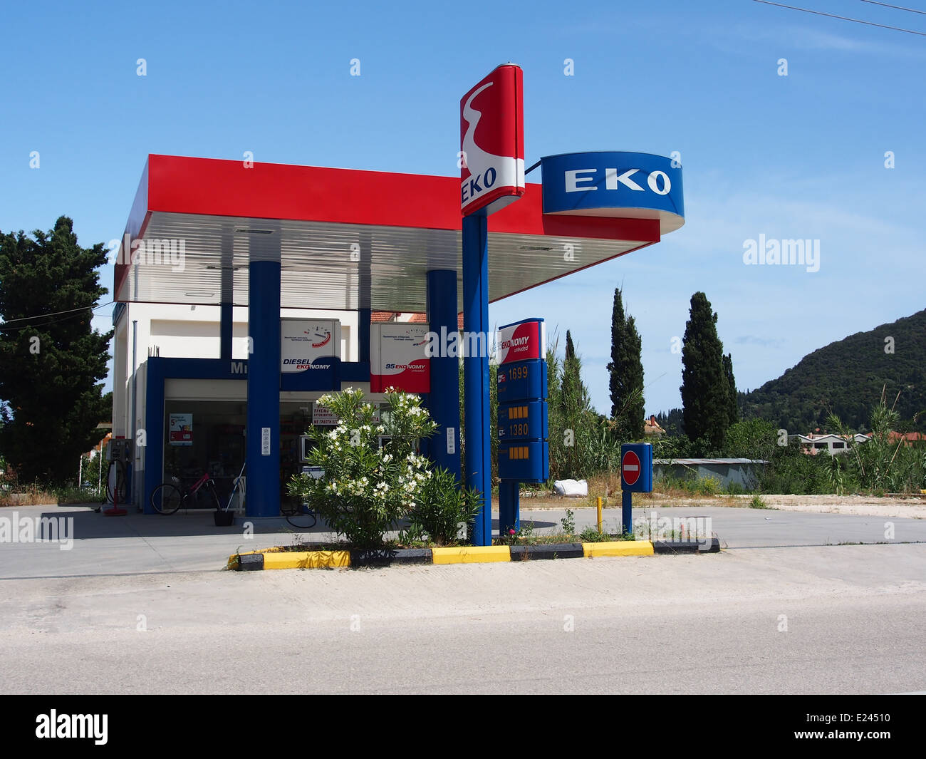 Fuel station EKO, petrol station Stock Photo
