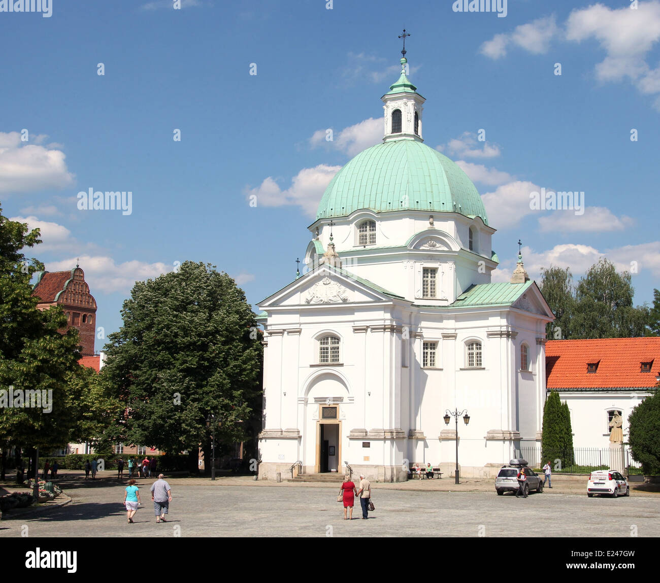 Church of Saint Casimir in the New Town Market Square of Warsaw in