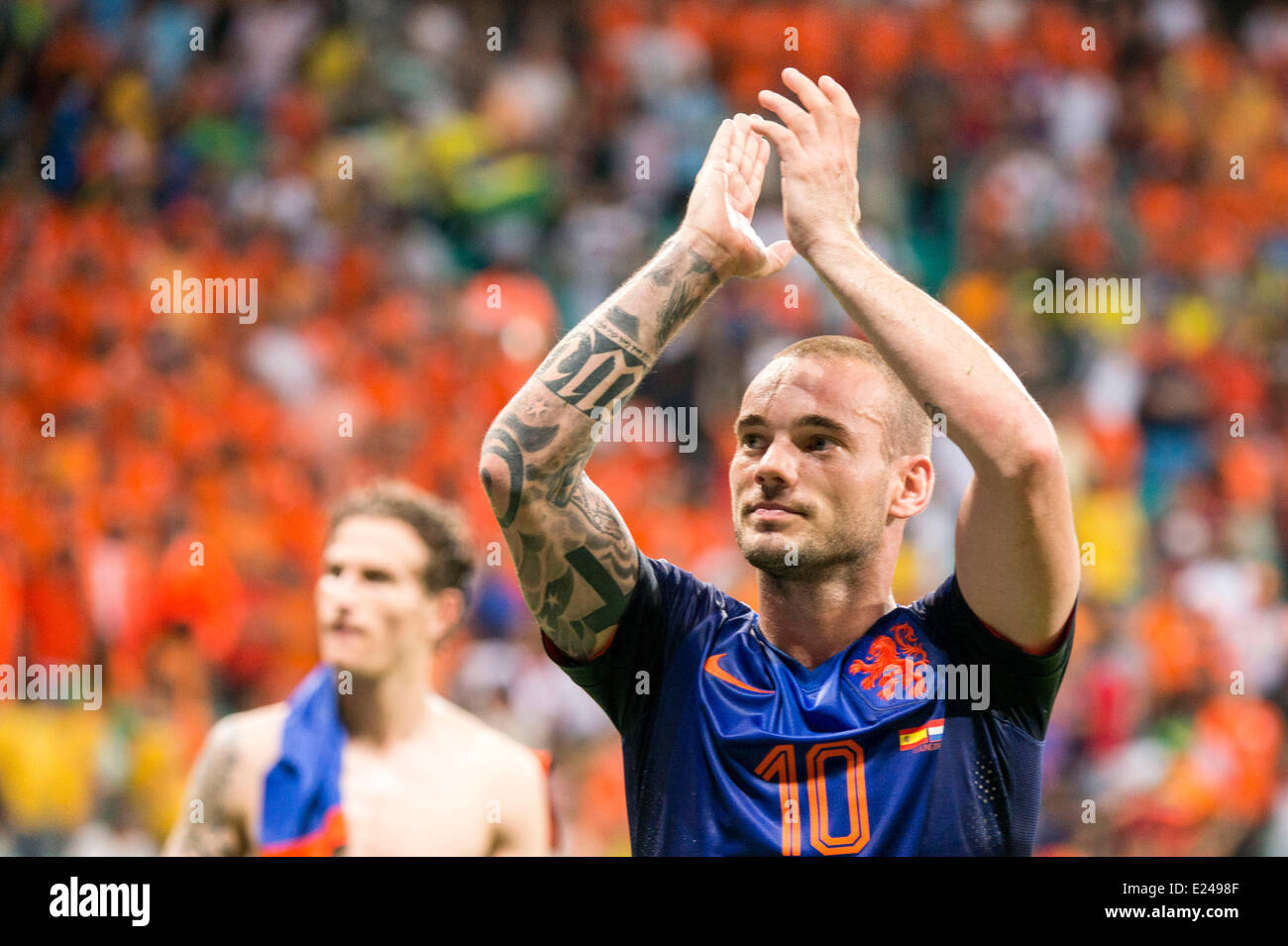 Salvador de Bahia, Brasil. 13th June, 2014. Wesley Sneijder (NED