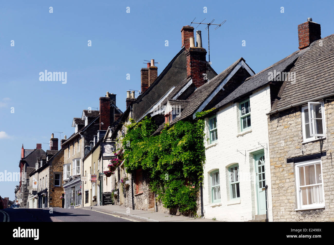 Streets in Malmesbury, England Stock Photo