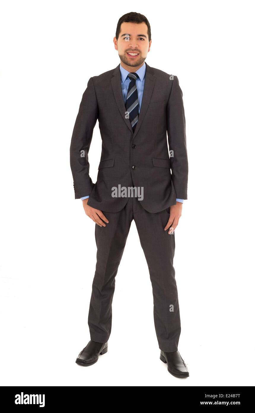 hispanic man standing in a suit Stock Photo - Alamy