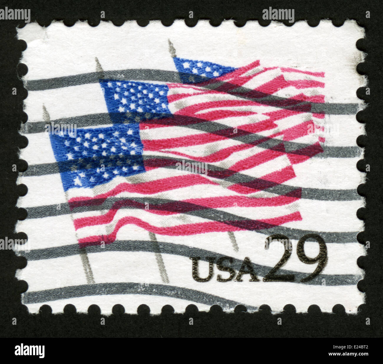 Postal stamp american flag hi-res stock photography and images - Alamy