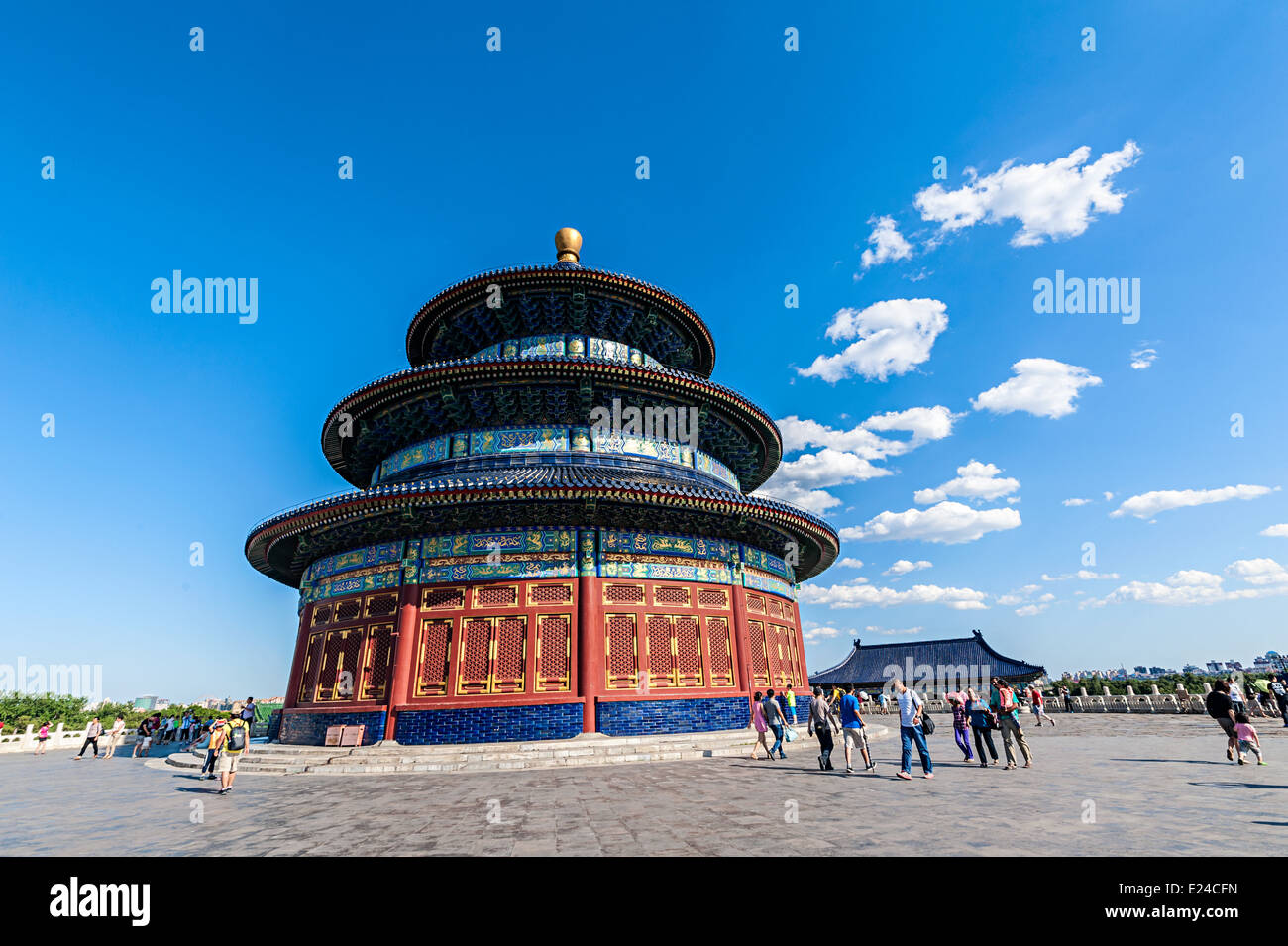 Chinese architecture of the main prayer hall hi-res stock photography ...