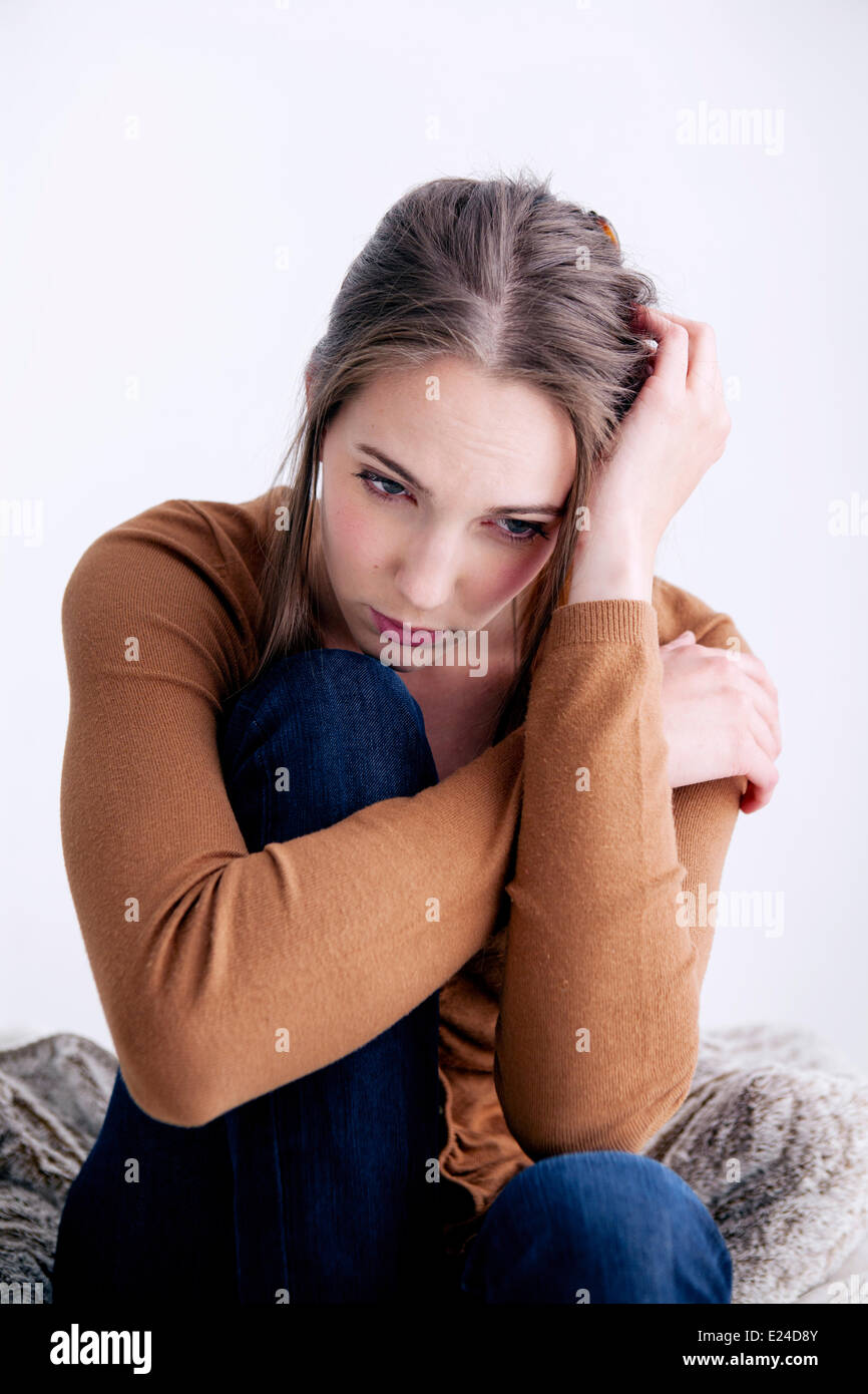 Woman indoors Stock Photo
