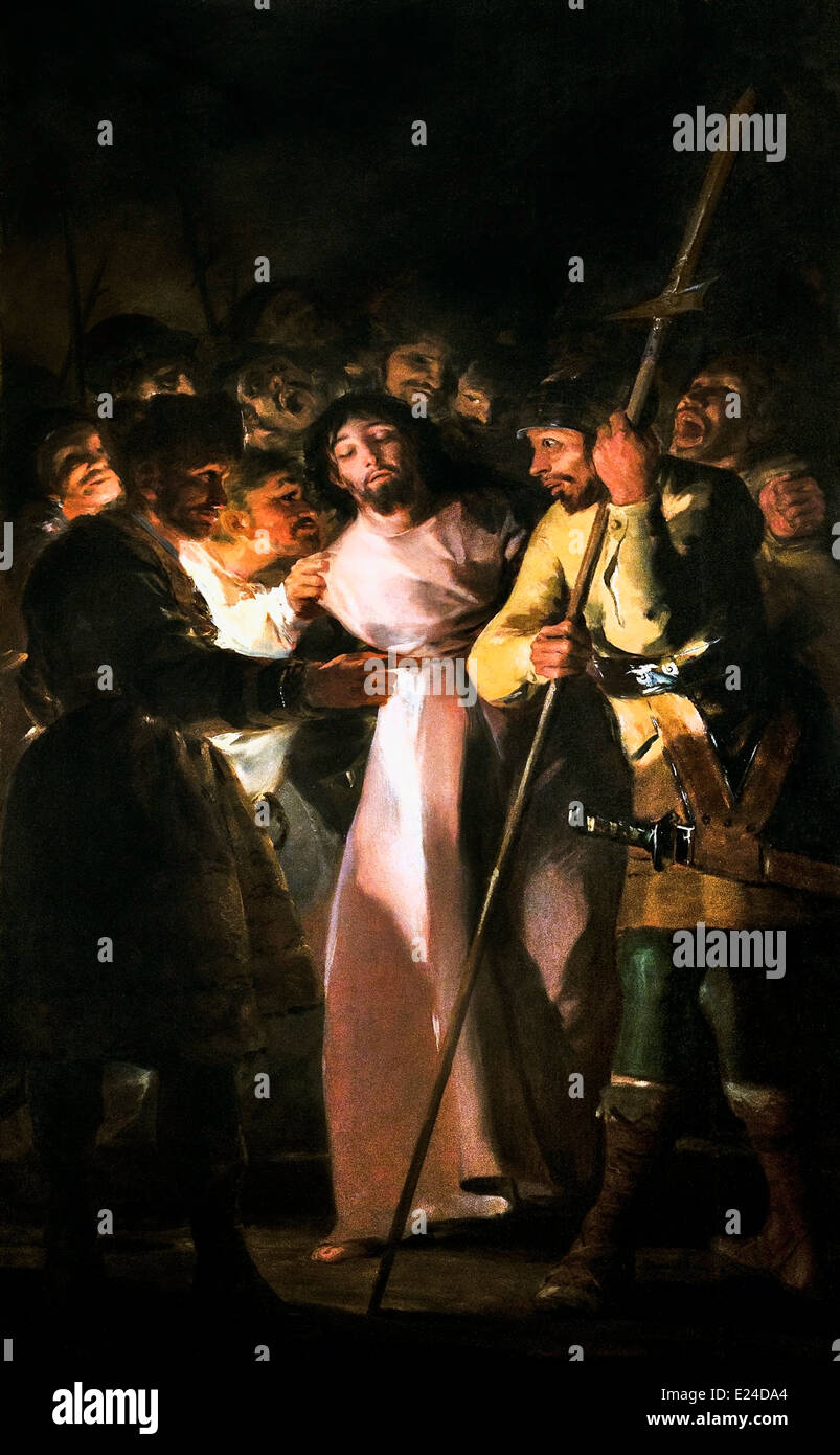 Arrest of Christ 1798 Francisco de Goya Y Lucientes 1746-1828  Spanish Stock Photo