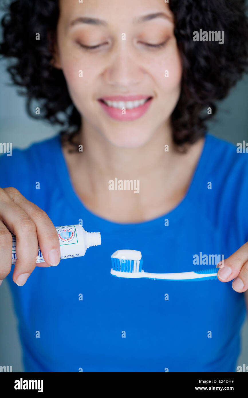 Dental hygiene, woman Stock Photo