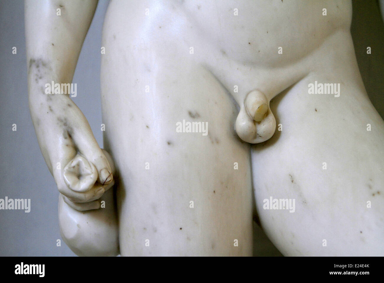 Statue of a man, sculpted penis broken. Hermitage Museum Stock Photo - Alamy