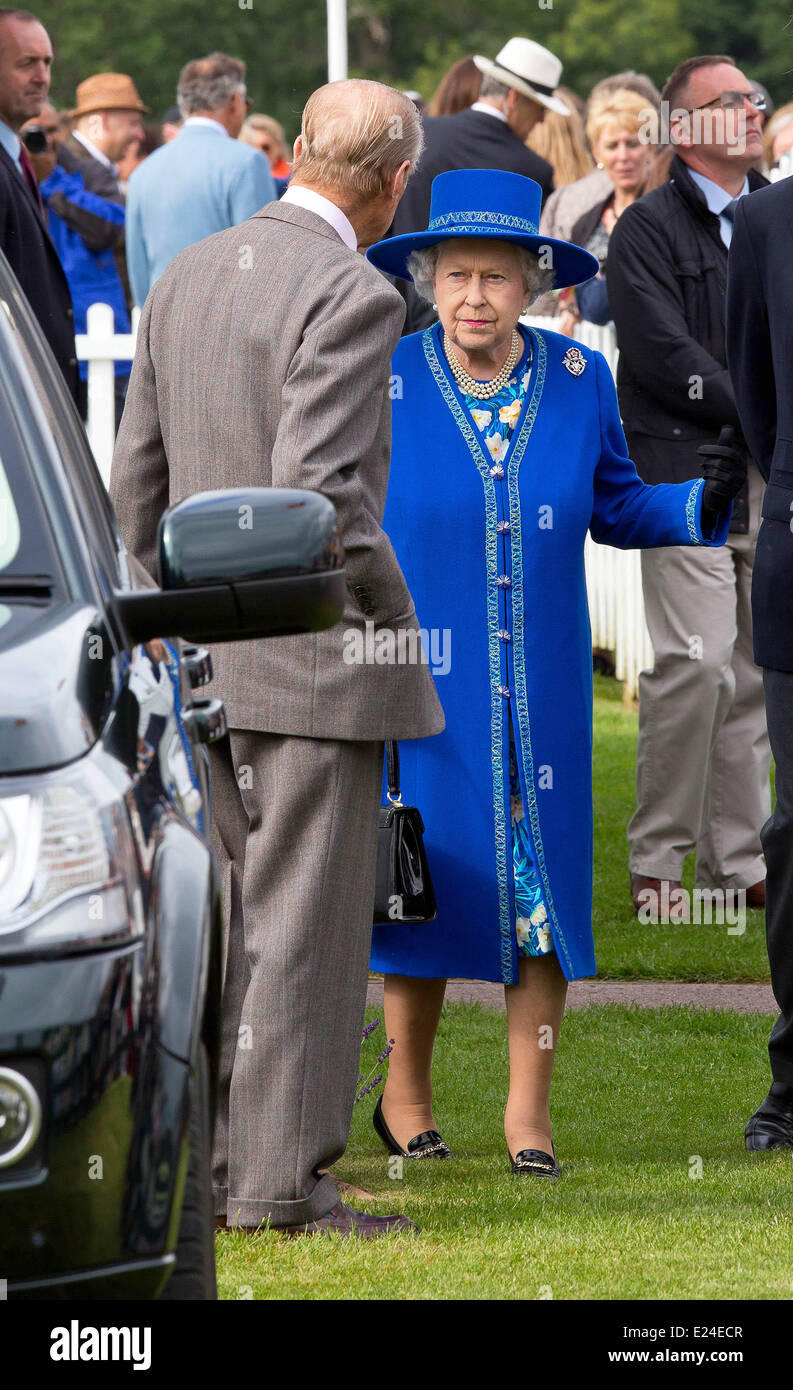 London, UK. 14th June, 2014.Britain's Queen Elizabeth II and Prince