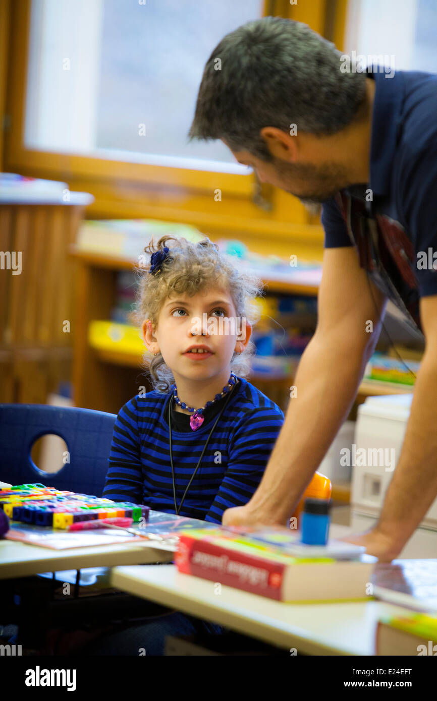 Hearingimpaired child Stock Photo Alamy