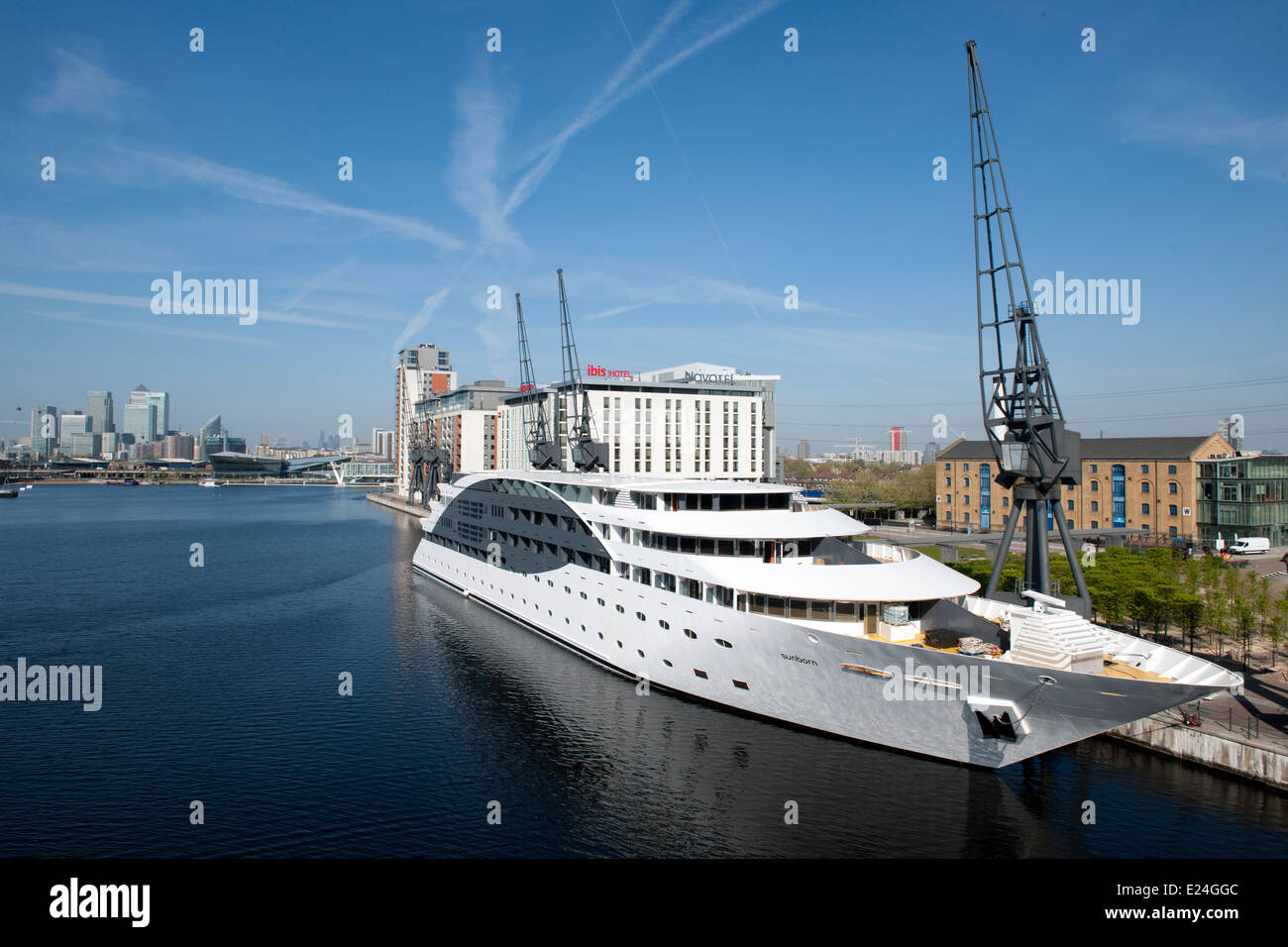 The Sunborn Floating Hotel, Royal Victoria Dock, London Stock Photo Alamy