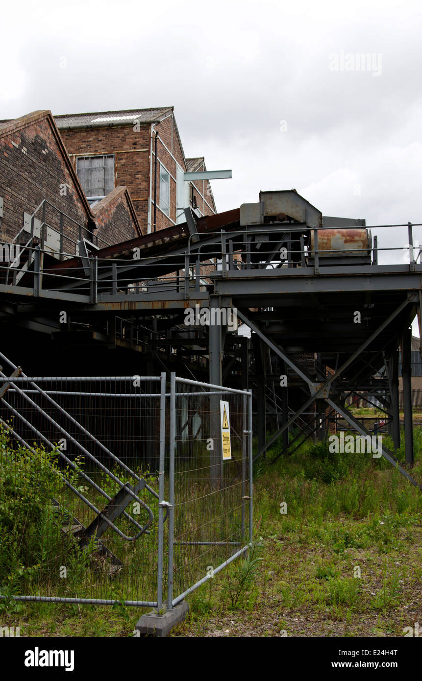 The old Lady Victoria Colliery, a deep coal mine, which is now the Scottish Mining Museum, near Edinburgh, Scotland. Stock Photo