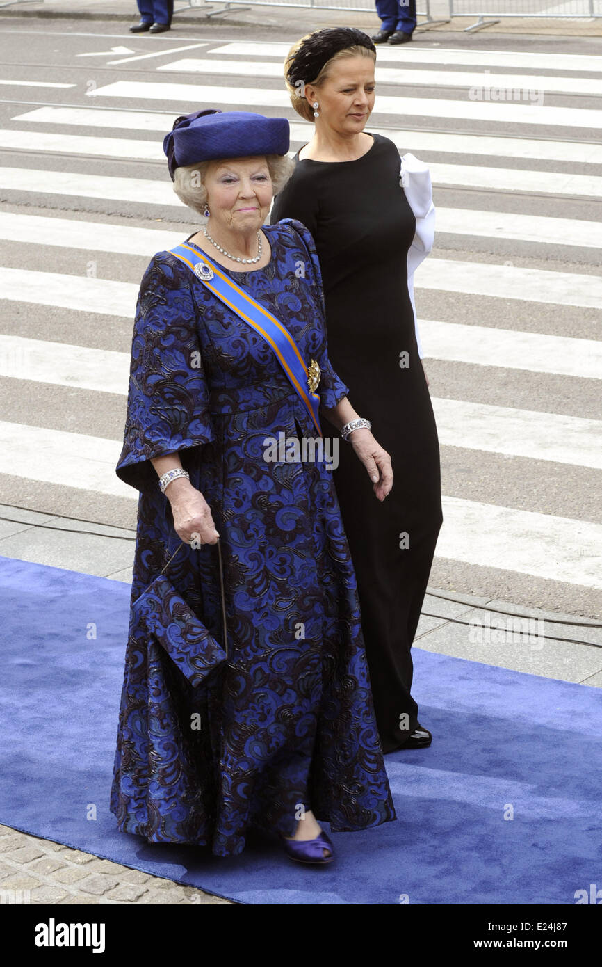 Royals guest arrivals at the inauguration of King Willem Alexander as ...