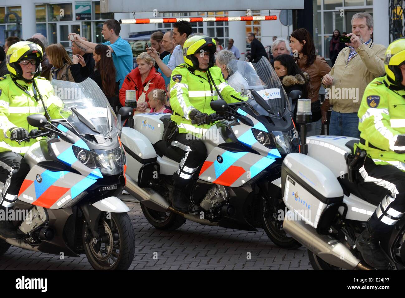 King Willem-Alexander and Queen Maxima of The Netherlands at the opening of the renovated Ministery of Defence. The Hague, The Netherlands - 15.05.2013 Available for publication in  Where: UK, Z-H, United States When: 15 May 2013 Stock Photo