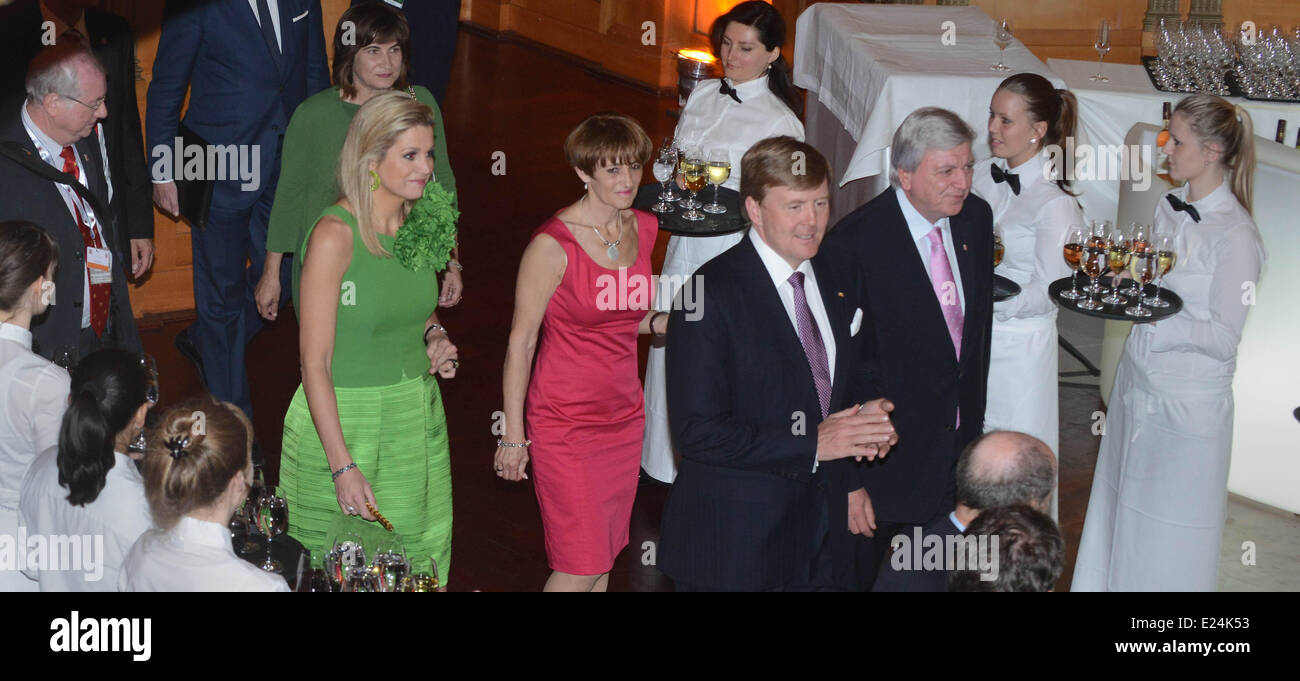 Queen Maxima and King Willem-Alexander of The Netherlands during their ...
