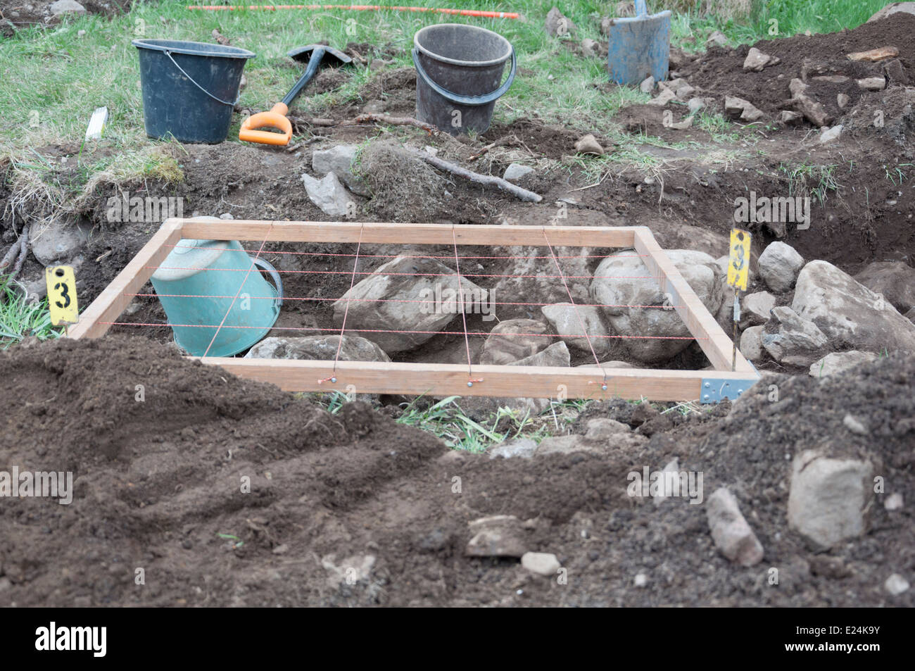 archeology site in Finland Stock Photo