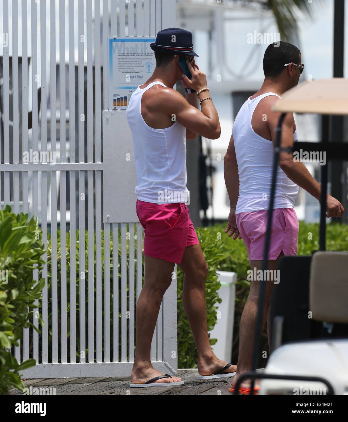 Cristiano Ronaldo Real Madrid soccer player on vacation in Miami. Miami  Beach, Where: Florida, Florida, United States When: 14 Jun 2013 Stock Photo  - Alamy