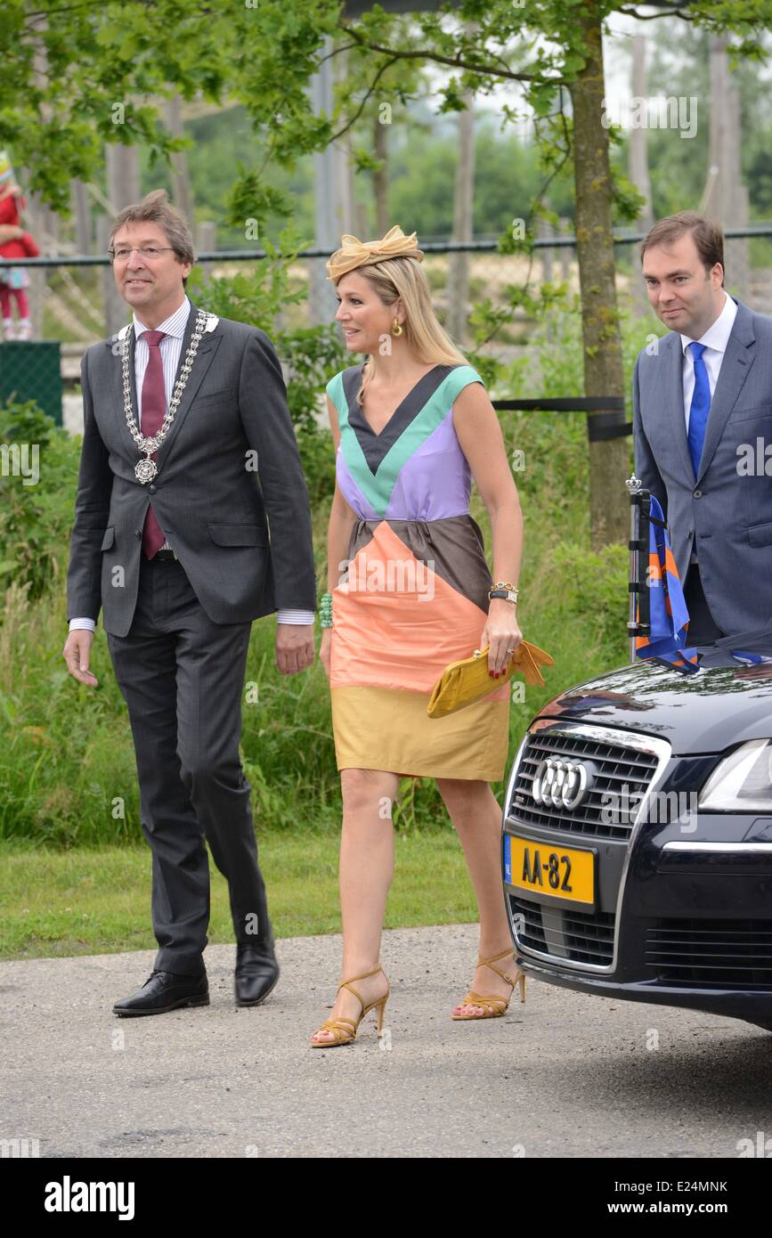 Queen Maxima of The Netherlands at the opening of Maximapark at Leidsche Rijn in Utrecht. The park is a green area of 300 ha with a park restaurant, a forest playground and sculptures. Available for publication in Utrecht, The Netherlands - 05.07.2013  Where: UK, n-h, United States When: 05 Jul 2013 Stock Photo