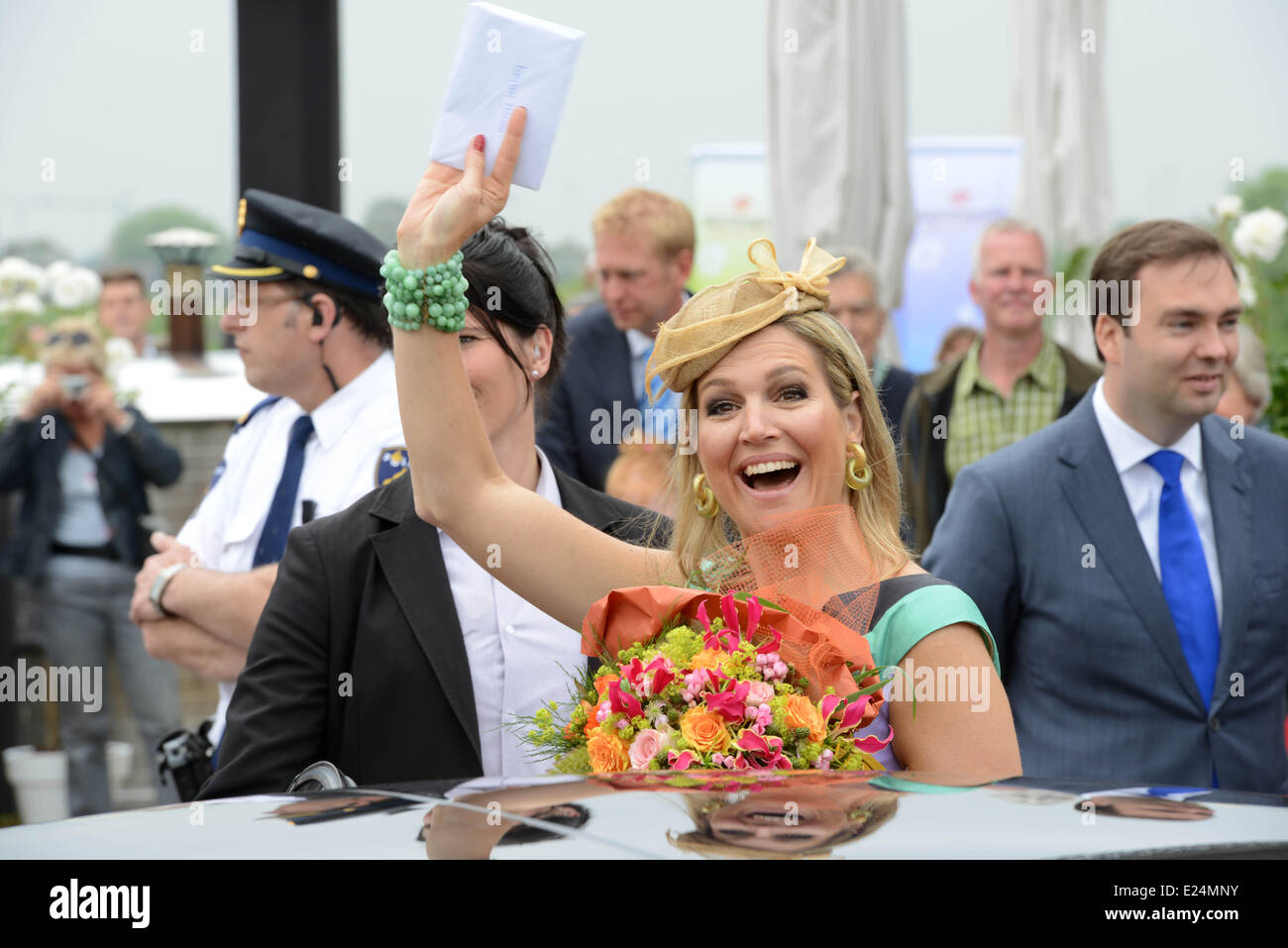 Queen Maxima of The Netherlands at the opening of Maximapark at Leidsche Rijn in Utrecht. The park is a green area of 300 ha with a park restaurant, a forest playground and sculptures. Available for publication in Utrecht, The Netherlands - 05.07.2013  Where: UK, n-h, United States When: 05 Jul 2013 Stock Photo