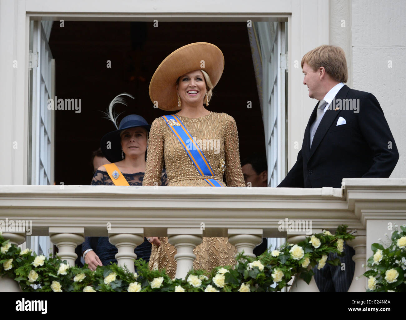 Queen Maxima and King Willem-Alexander of The Netherlands celebrate the ...