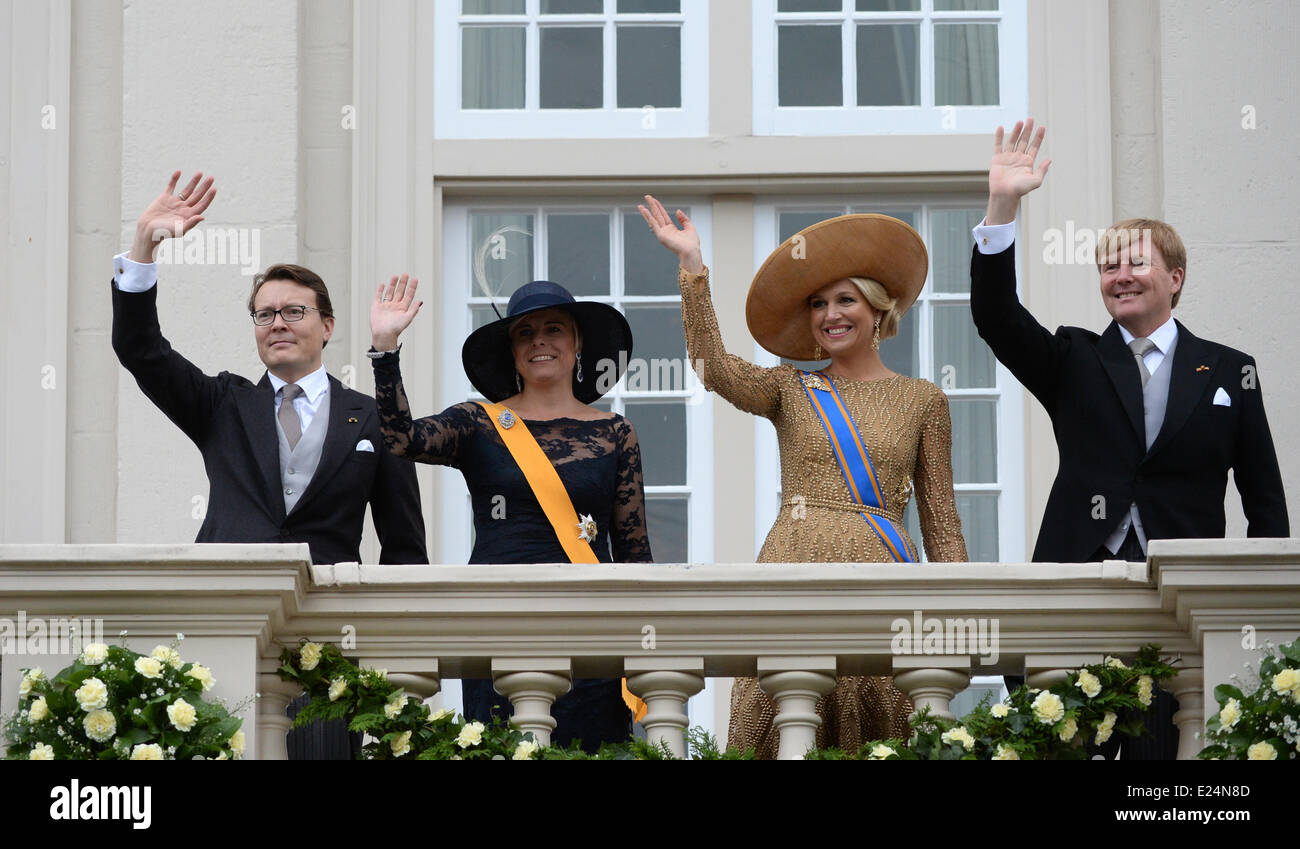 Queen Maxima and King Willem-Alexander of The Netherlands celebrate the ...