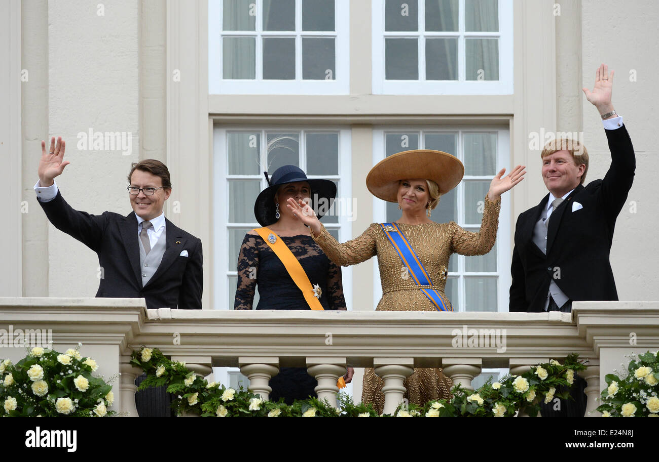 Queen Maxima and King Willem-Alexander of The Netherlands celebrate the ...