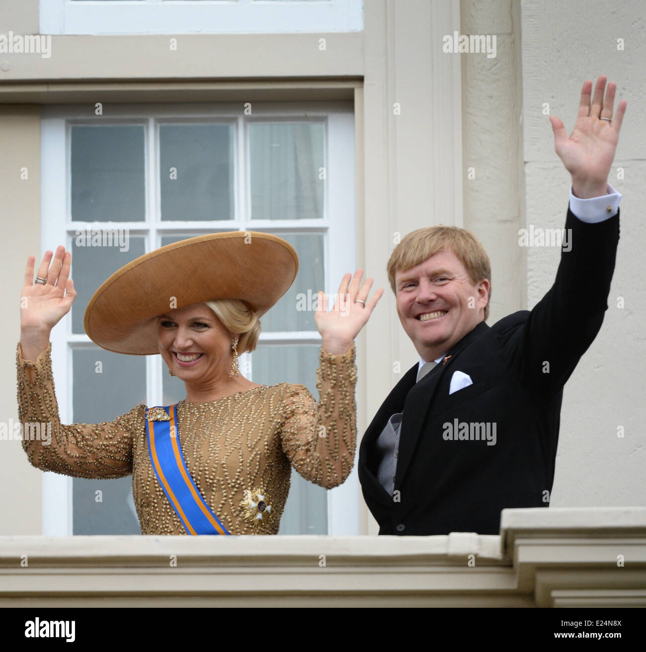 Queen Maxima and King Willem-Alexander of The Netherlands celebrate the ...