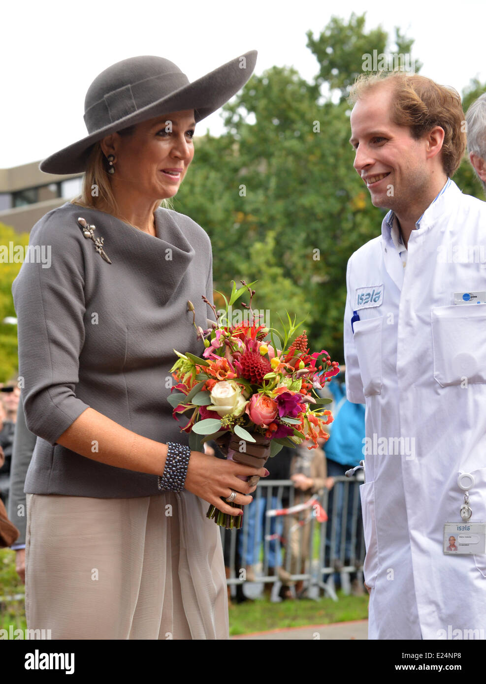 Queen Maxima of the Netherlands at the opening of the new Isala
