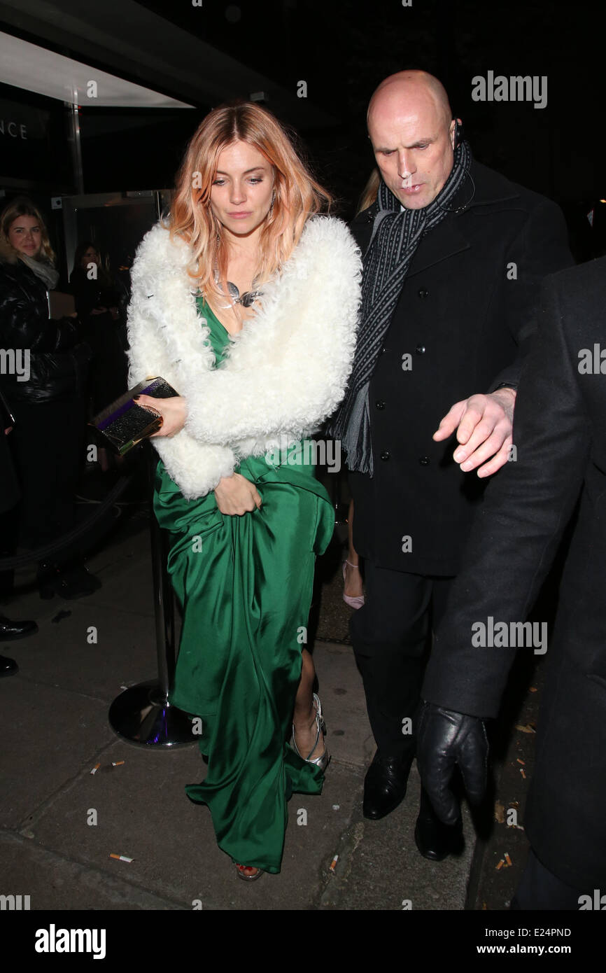 arriving for British Fashion Awards 2013 aftershow party at Playboy