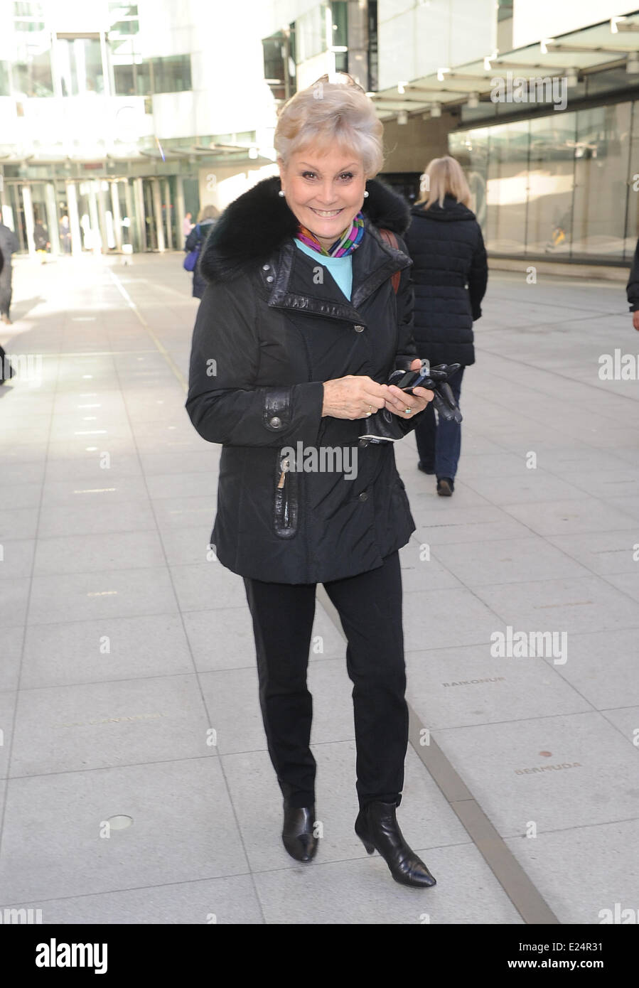 Angela Rippon seen At The BBC Radio 1 Studios London, England - 10.01. ...