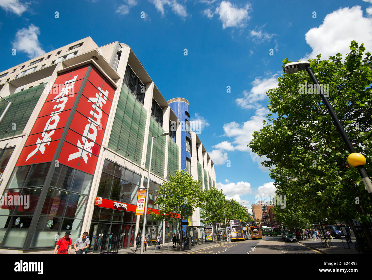Mansfield Road Nottingham City Centre, Nottinghamshire England UK Stock