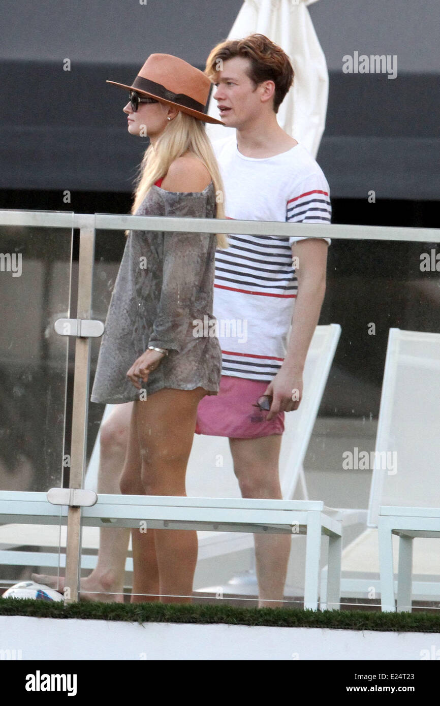 Emma Rigby and Ed Speleers enjoy the sun during a holiday in Miami Beach Featuring Emma Rigby