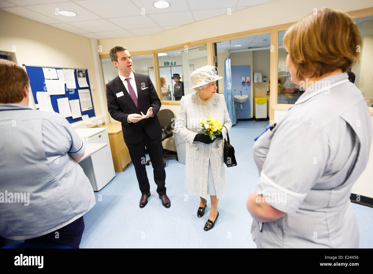Queen Elizabeth II visits The Queen Elizabeth Hospital in King's Lynn