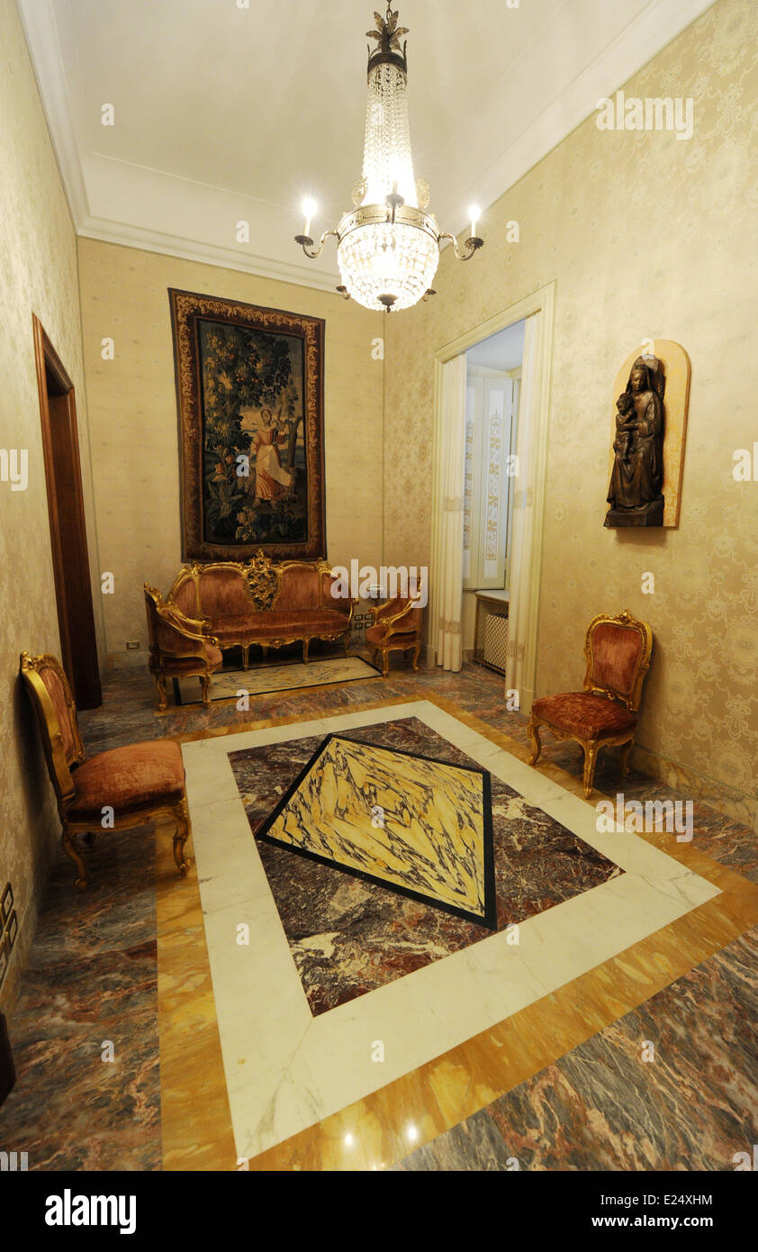 Views of the exterior, interior and grounds of the The Apostolic Palace