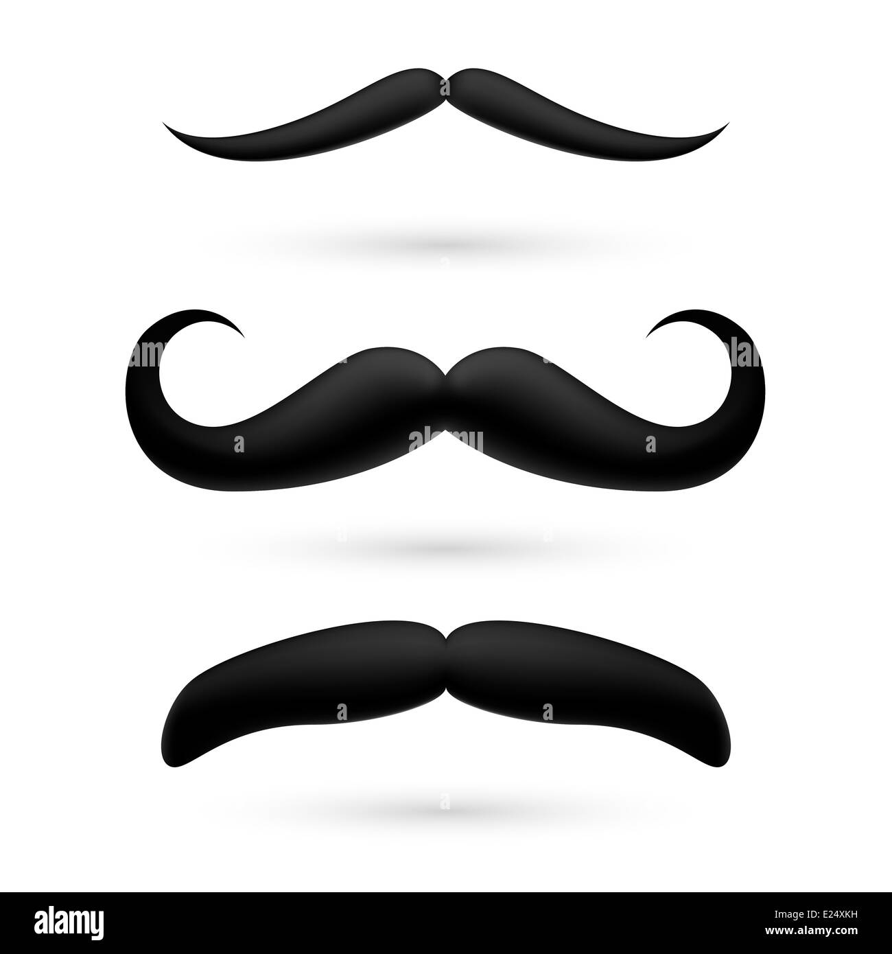 Handlebar moustache Cut Out Stock Images & Pictures Alamy