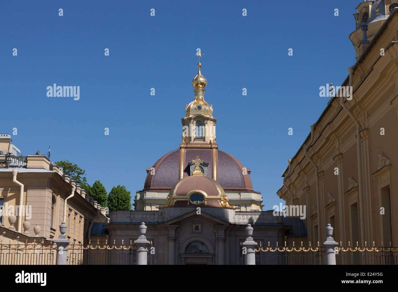 The Cathedral of SS Peter and Paul in the Peter and Paul Fortress St Petersburg Russia Stock Photo