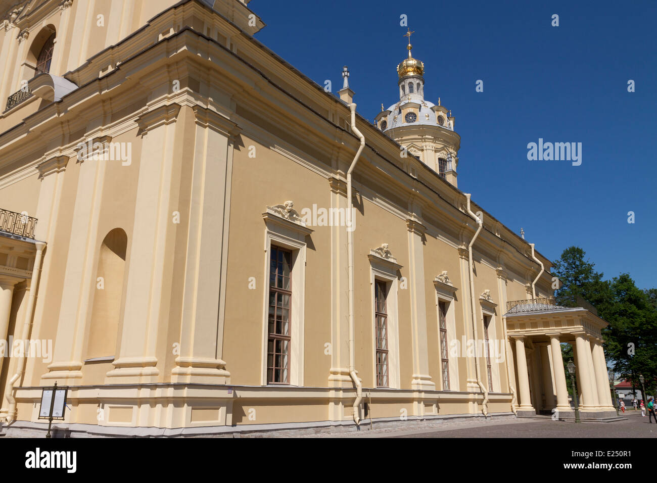 The Cathedral of SS Peter and Paul in the Peter and Paul Fortress St Petersburg Russia Stock Photo