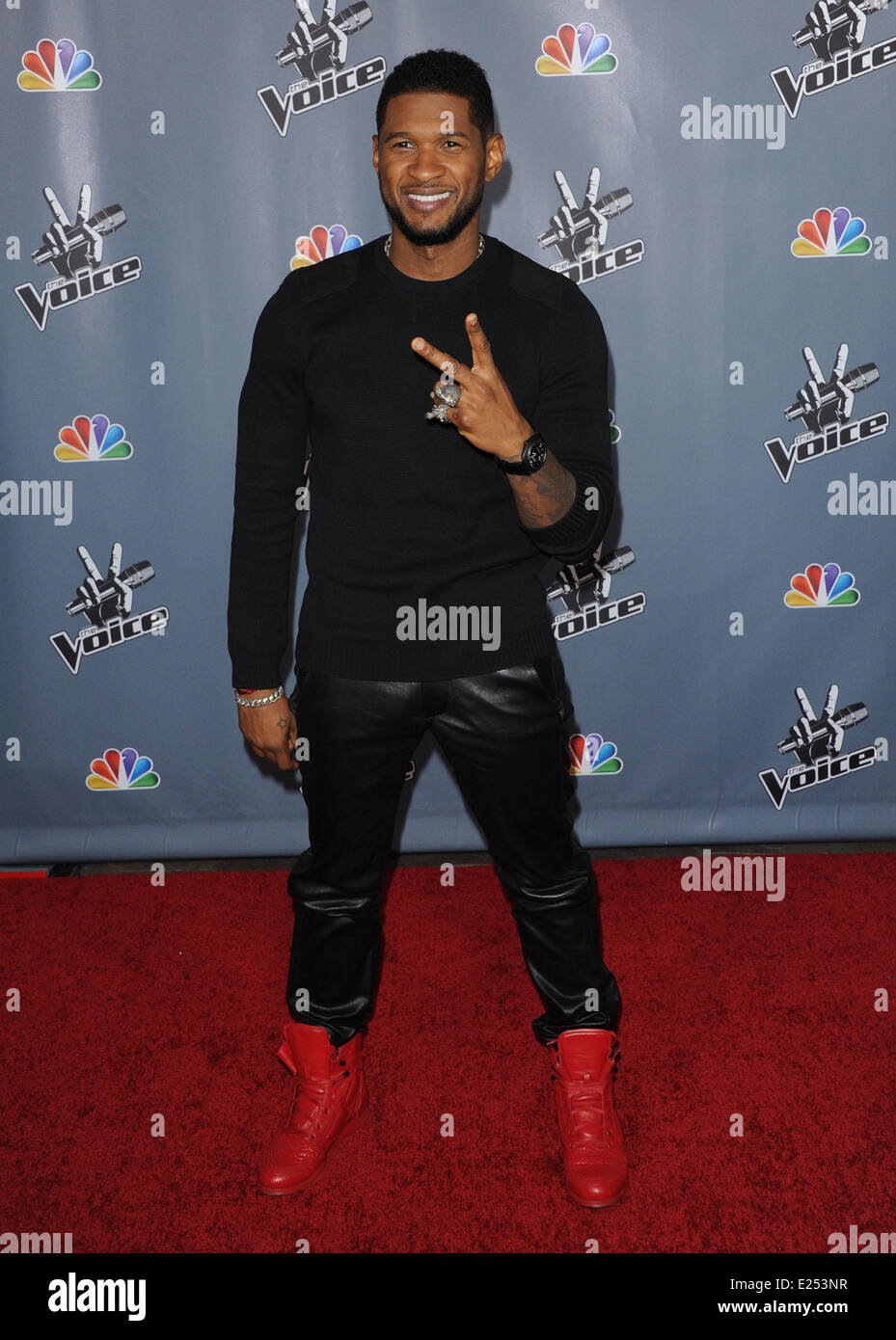 NBC's "The Voice" Season 4 Arrivals Featuring USHER Where Los