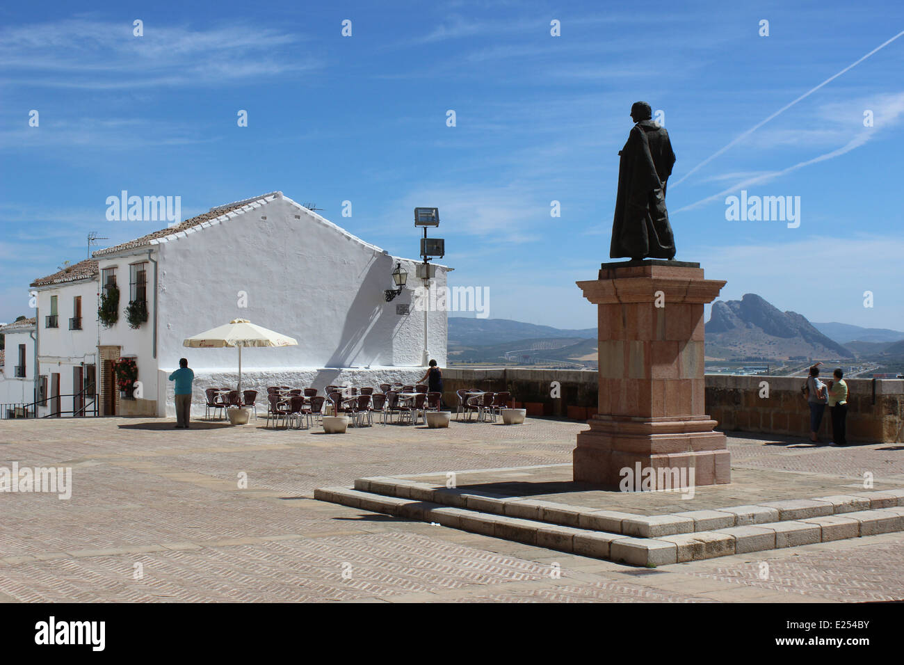 Statue of Pedro Espinosa outside the church, Antequera, Malaga