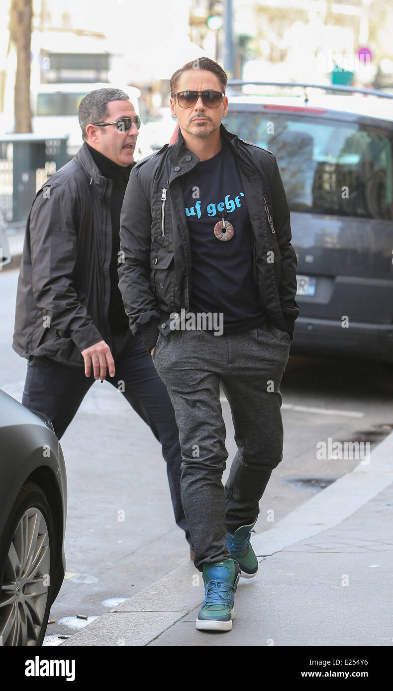 Robert Downey Jr Has Lunch With His Wife Susan And Son Exton At