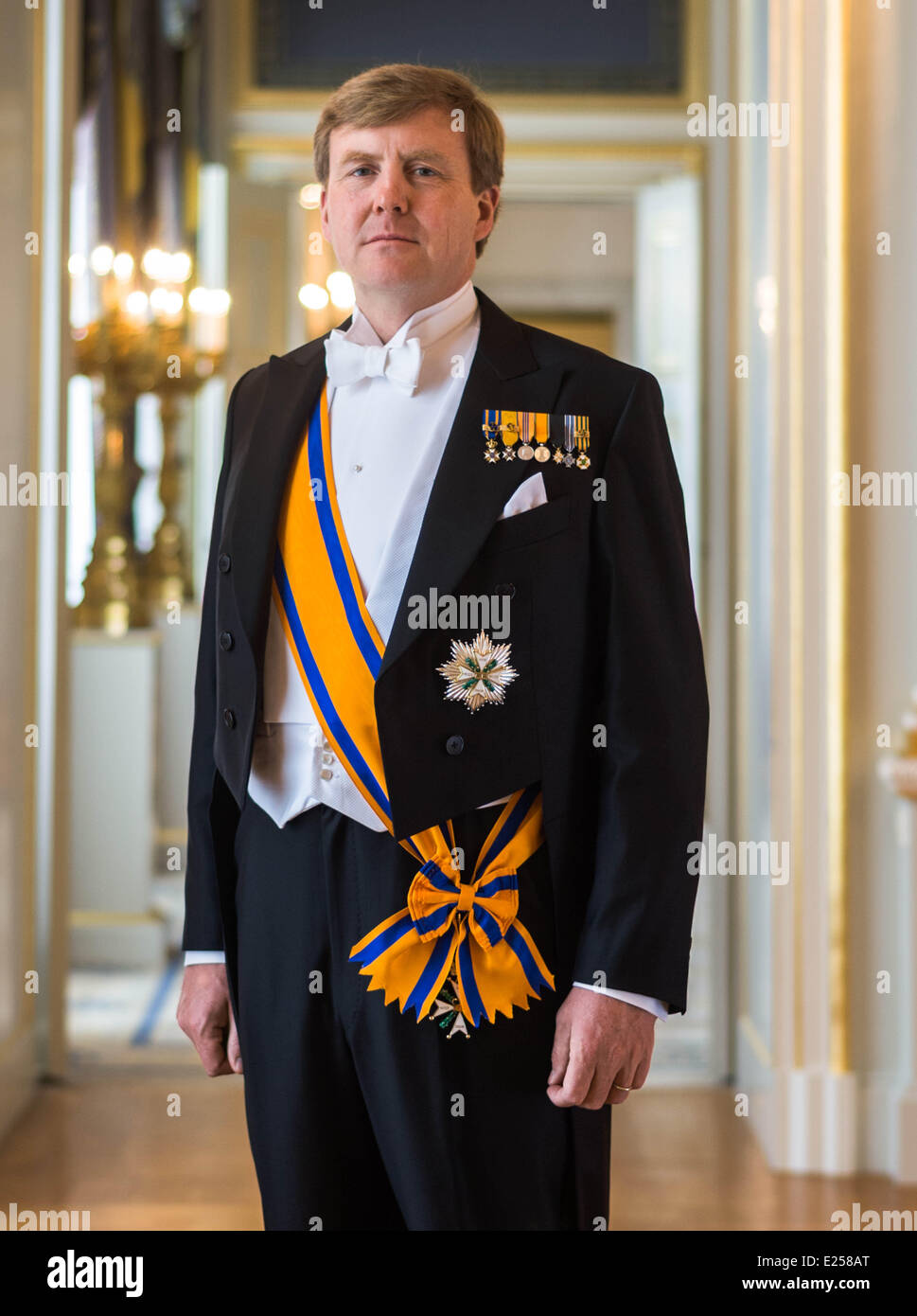 Official Portraits Of King Willem Alexander And Queen Maxima Of The Stock Photo Alamy