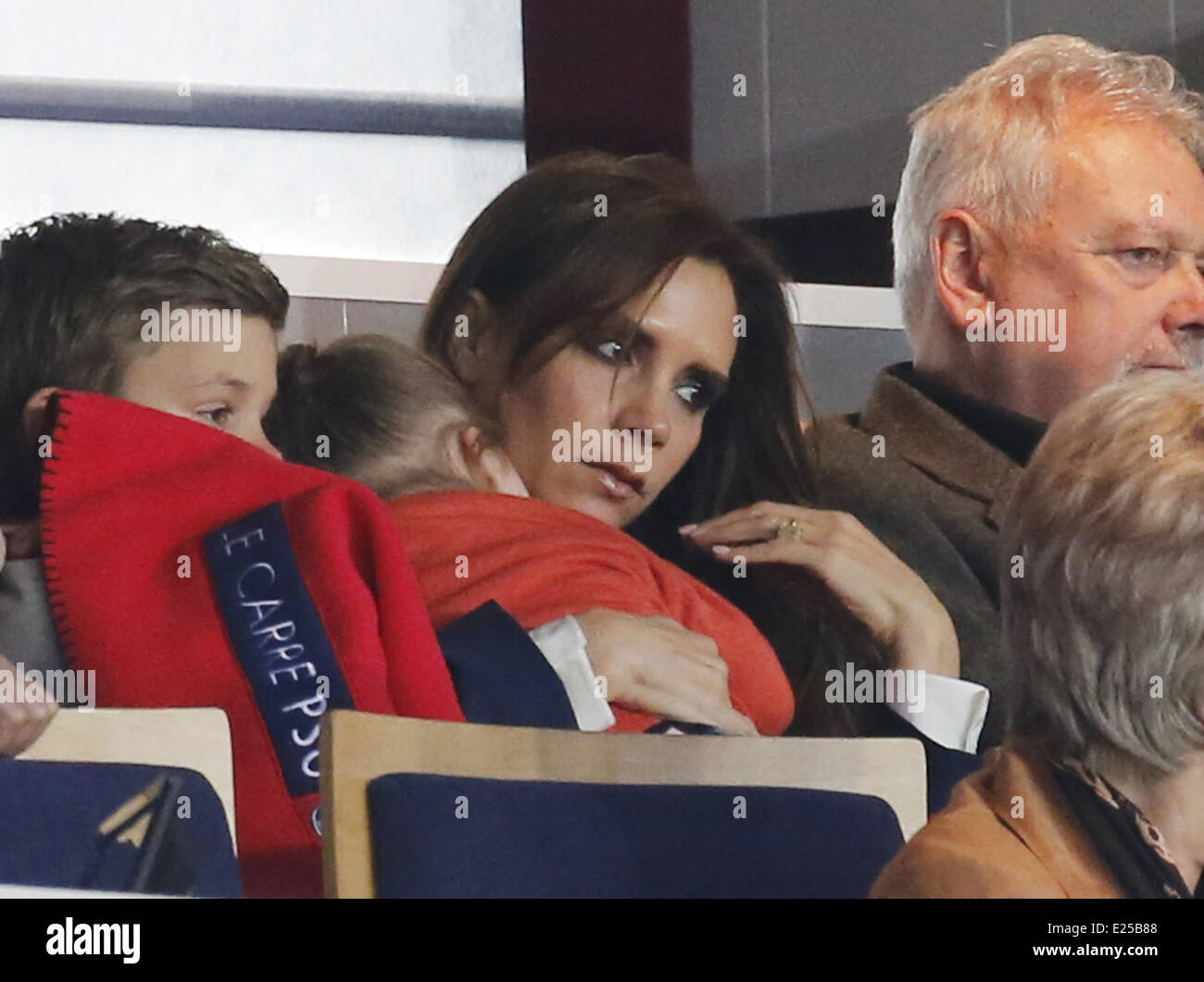 Victoria Beckham and family attends David Beckham ultimate match ...