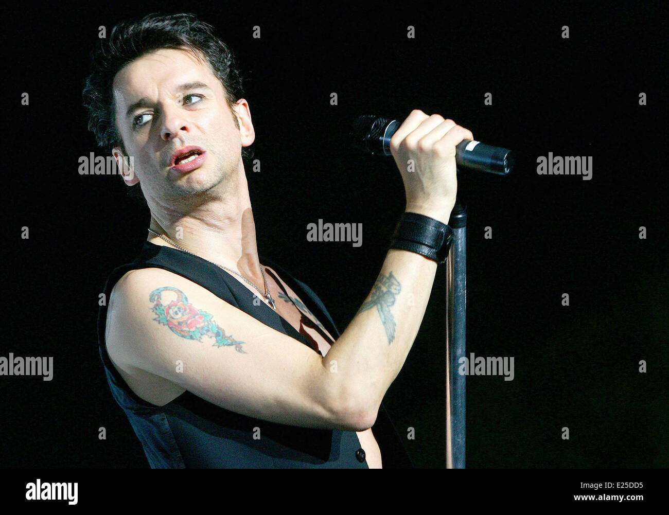 English electronic music band Depeche Mode performing at Dom sportova