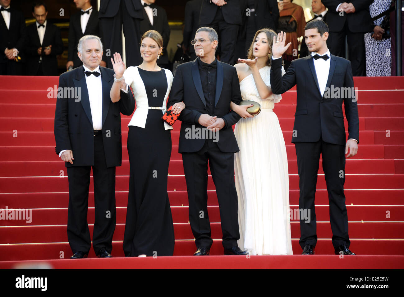 66th Cannes Film Festival - 'Zulu' - Premiere  Featuring: Jeremie Laheurte,Adele Exarchopoulos,Abdellatif Kechiche,Lea Seydoux,Brahim Chioua Where: Cannes, France When: 26 May 2013 Stock Photo