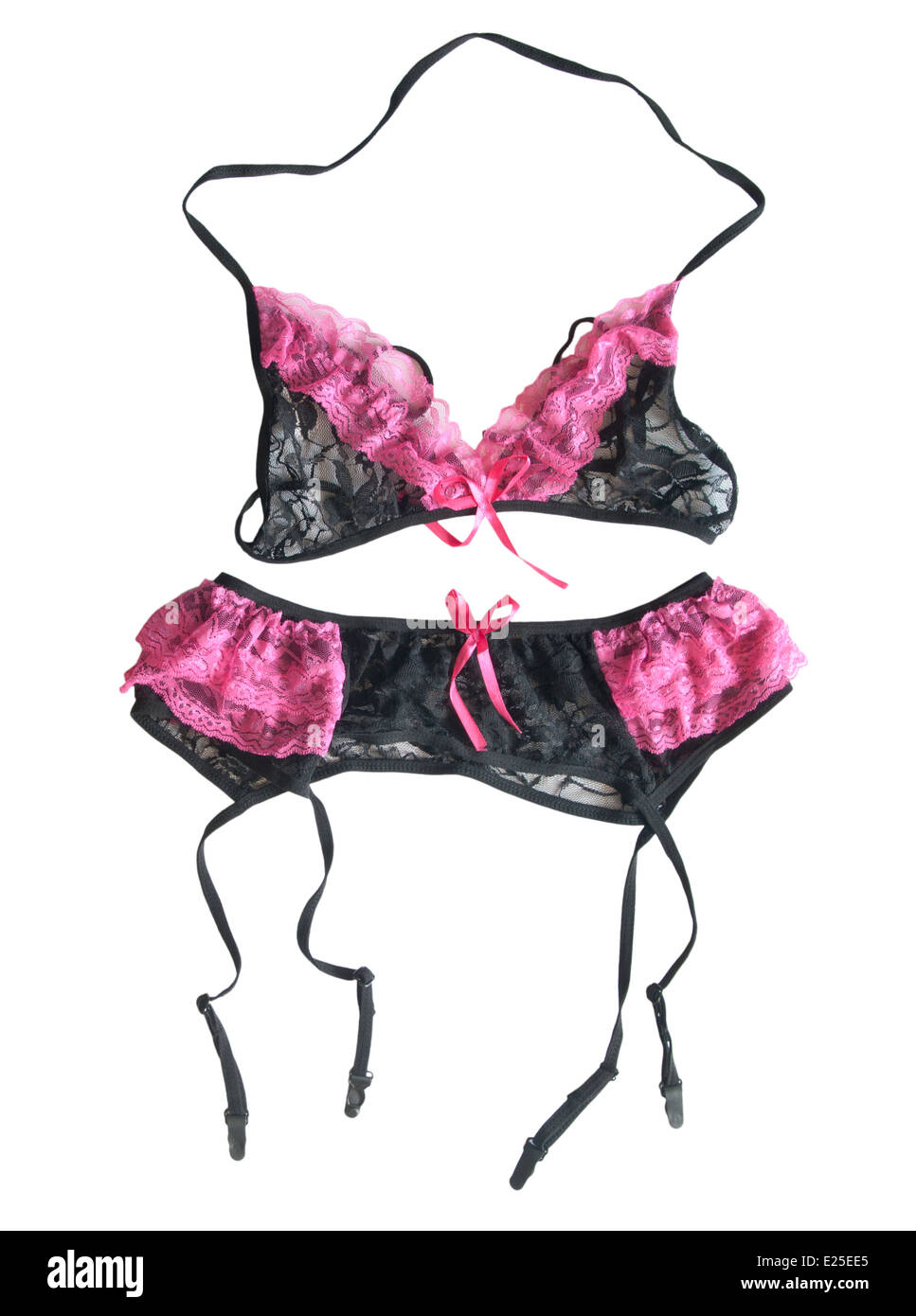 https://c8.alamy.com/comp/E25EE5/sexy-ladies-underwear-lacy-pink-and-black-lingerie-bra-and-suspender-E25EE5.jpg