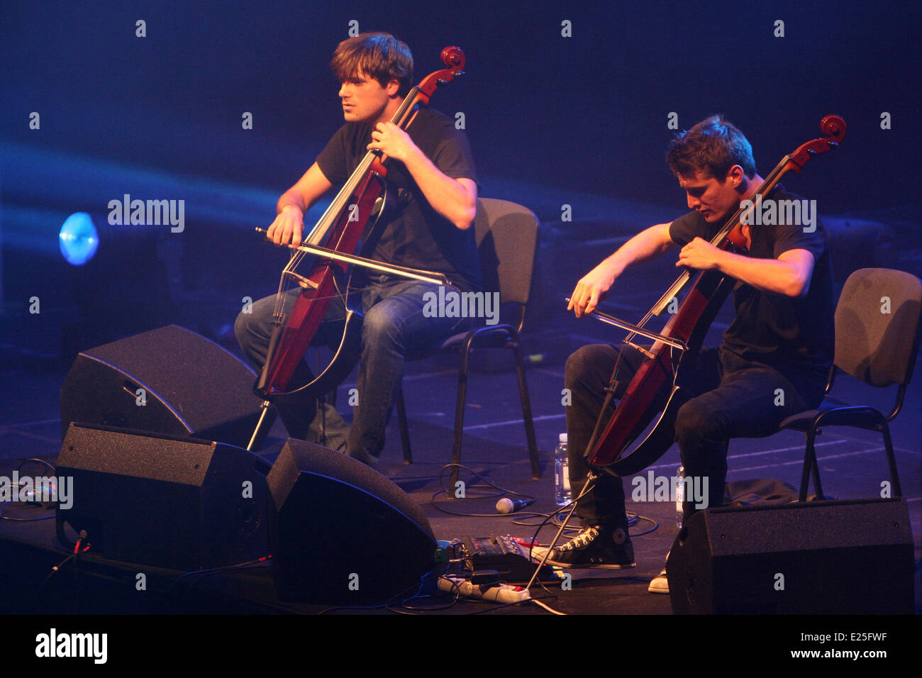 Cellists Luka Sulic and Stjepan Hauser, known as 2CELLOS, performed at ...
