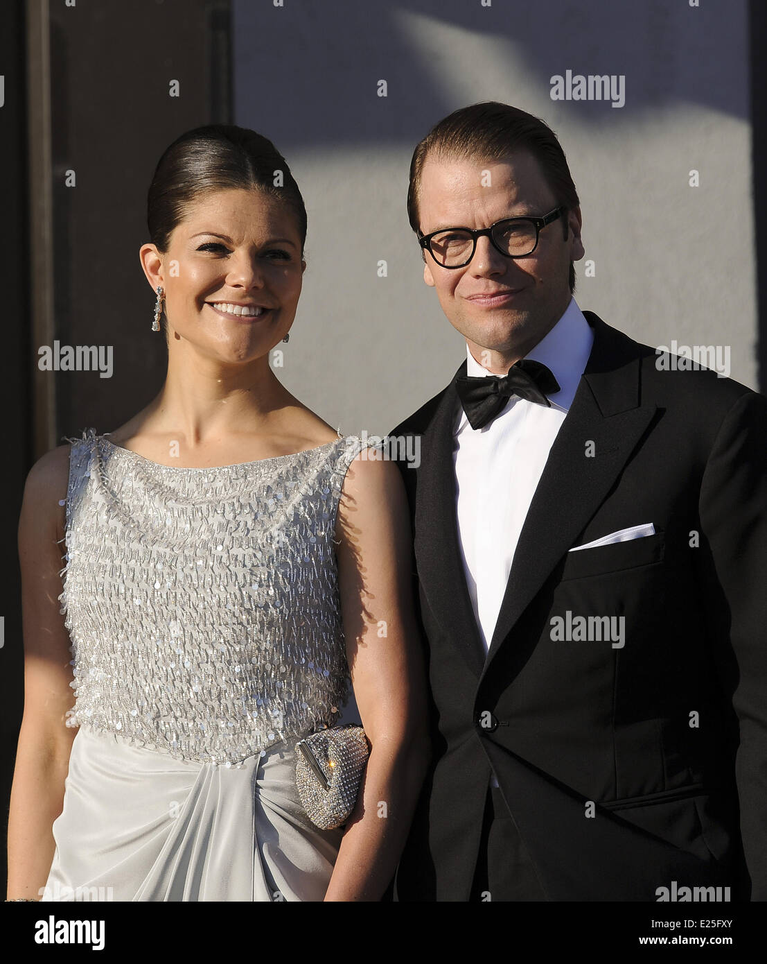 Gala dinner ahead of the wedding of Swedish Princess Madeleine and Chris O'Neill Saturday (08Jun13) - Arrivals  Featuring: Victoria,Crown Princess of Sweden,Prince Daniel,Duke of Vastergotland Where: Stockholm, Sweden When: 07 Jun 2013 Stock Photo